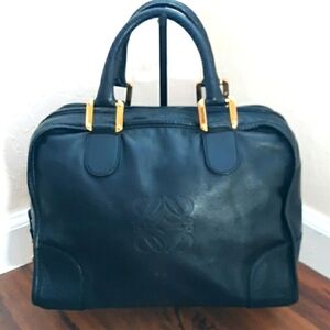 Loewe Amazona Black Leather Handbag